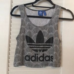 Adidas Shell Print Crop Top